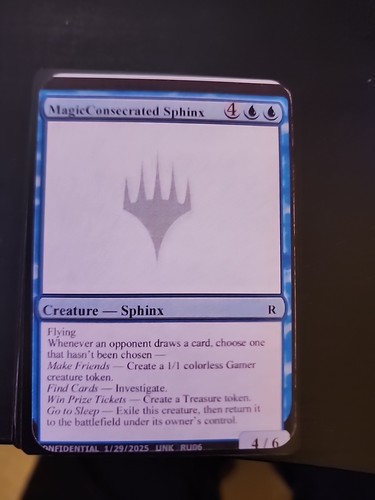 2023 Unknown Event MagicConsecrated Sphinx rare #RU06a rare card image