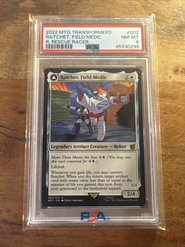 2022 Transformers Ratchet, Field Medic // Ratchet, Rescue Racer [Foil] mythic #2 mythic card image