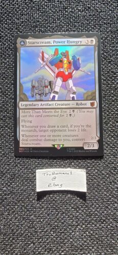 2022 Transformers Starscream, Power Hungry // Starscream, Seeker Leader [Foil] mythic #5 mythic card image