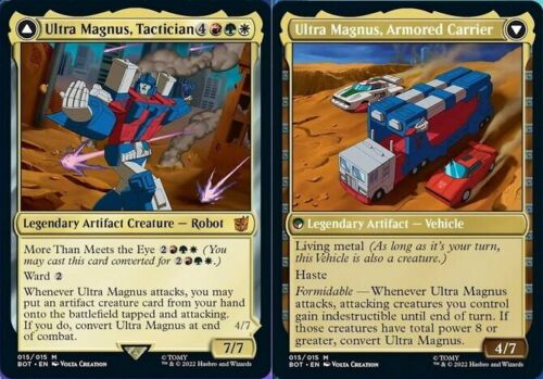 2022 Transformers Ultra Magnus, Tactician // Ultra Magnus, Armored Carrier [Foil] mythic #15 mythic card image