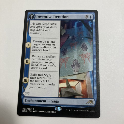2022 Kamigawa: Neon Dynasty Inventive Iteration // Living Breakthrough #57 rare card image