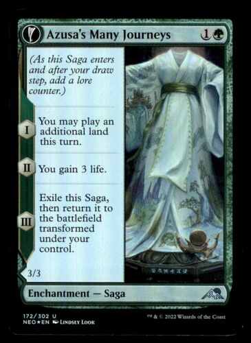 2022 Kamigawa: Neon Dynasty Azusa's Many Journeys // Likeness of the Seeker uncommon #172 uncommon card image