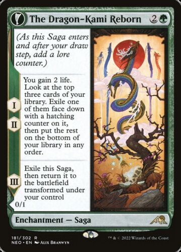 2022 Kamigawa: Neon Dynasty The Dragon-Kami Reborn // Dragon-Kami's Egg #181 rare card image