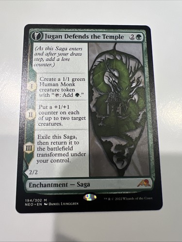 2022 Kamigawa: Neon Dynasty Jugan Defends the Temple // Remnant of the Rising Star #194 mythic card image