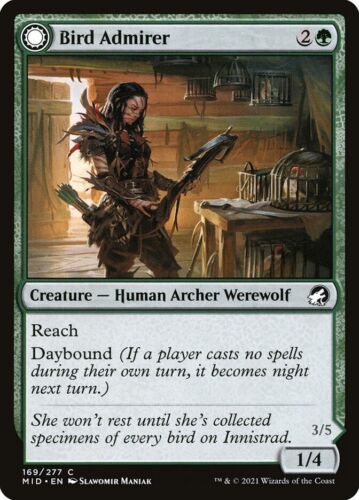 2022 Innistrad: Double Feature Bird Admirer // Wing Shredder [Foil] common #169 common card image