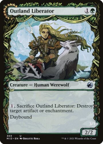 2022 Innistrad: Double Feature Outland Liberator // Frenzied Trapbreaker #190 uncommon card image