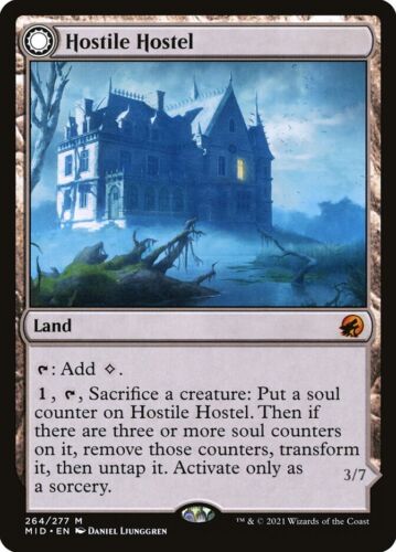 2022 Innistrad: Double Feature Hostile Hostel // Creeping Inn #264 mythic card image