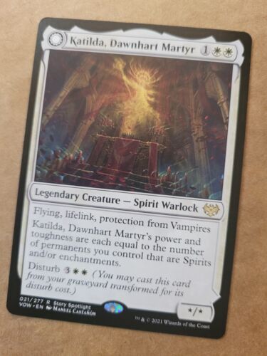 2022 Innistrad: Double Feature Katilda, Dawnhart Martyr // Katilda's Rising Dawn #288 rare card image