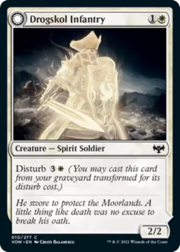 2021 Innistrad: Crimson Vow Drogskol Infantry // Drogskol Armaments common #10 common card image