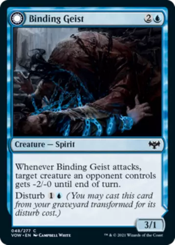 2021 Innistrad: Crimson Vow Binding Geist // Spectral Binding #48 common card image