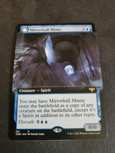 2021 Innistrad: Crimson Vow Mirrorhall Mimic // Ghastly Mimicry rare #68 rare card image