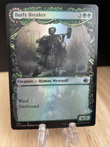 2021 Innistrad: Midnight Hunt Burly Breaker // Dire-Strain Demolisher #174 uncommon card image