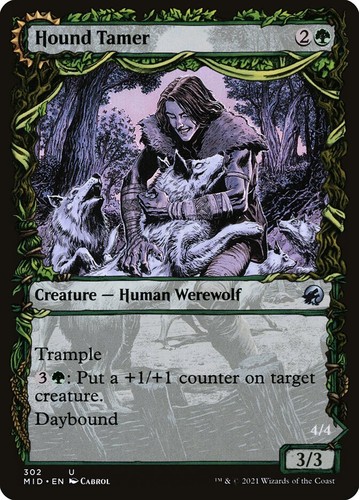 2021 Innistrad: Midnight Hunt Hound Tamer // Untamed Pup #187 uncommon card image