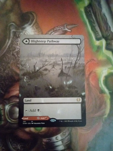 2021 Kaldheim Blightstep Pathway // Searstep Pathway rare #252 rare card image