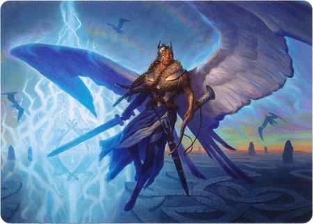2021 Kaldheim Art Series Righteous Valkyrie // Righteous Valkyrie common #6 common card image