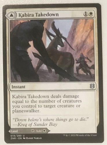 2020 Zendikar Rising Kabira Takedown // Kabira Plateau uncommon #19 uncommon card image