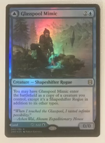 2020 Zendikar Rising Glasspool Mimic // Glasspool Shore #60 rare card image