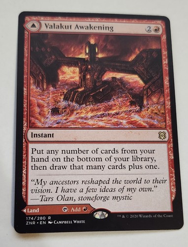 2020 Zendikar Rising Valakut Awakening // Valakut Stoneforge #174 rare card image