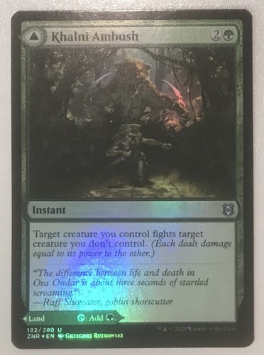 2020 Zendikar Rising Khalni Ambush // Khalni Territory #192 uncommon card image