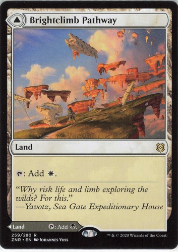 2020 Zendikar Rising Brightclimb Pathway // Grimclimb Pathway #259 rare card image