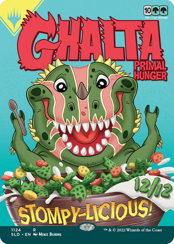 2019 Secret Lair Drop Ghalta, Primal Hunger // Ghalta, Primal Hunger [Foil] rare #1124 rare card image