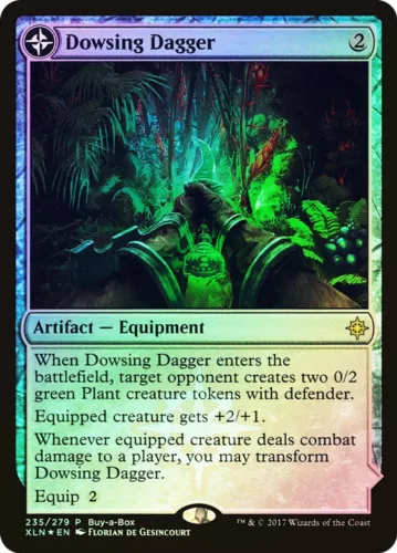 2017 Ixalan Dowsing Dagger // Lost Vale rare #235 rare card image