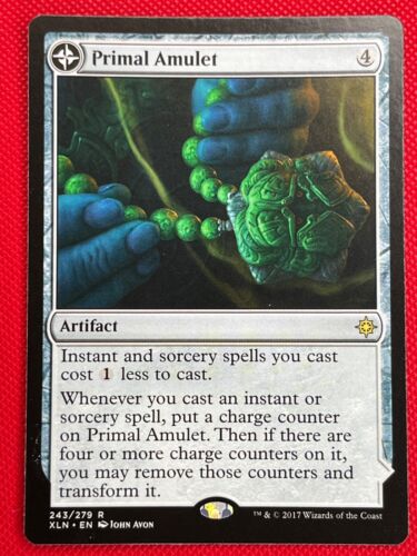 2017 Ixalan Primal Amulet // Primal Wellspring #243 rare card image