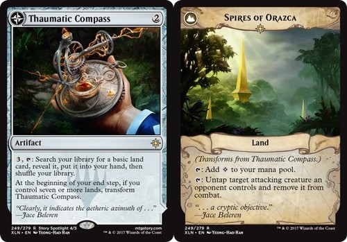 2017 Ixalan Thaumatic Compass // Spires of Orazca #249 rare card image