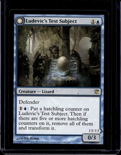 2011 Innistrad Ludevic's Test Subject // Ludevic's Abomination #64 rare card image