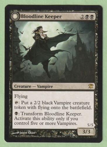 2011 Innistrad Bloodline Keeper // Lord of Lineage #90 rare card image