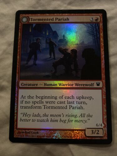 2011 Innistrad Tormented Pariah // Rampaging Werewolf #165 common card image