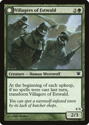 2011 Innistrad Villagers of Estwald // Howlpack of Estwald #209 common card image