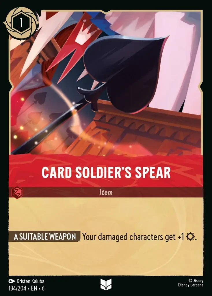 2024 Azurite Sea Card Soldier's Spear #134 Uncommon card image