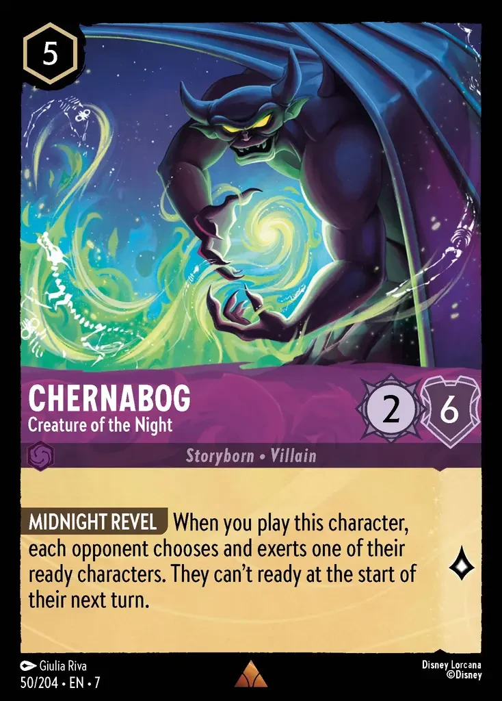 2025 Archazia's Island Chernabog - Creature of the Night #50 Rare card image