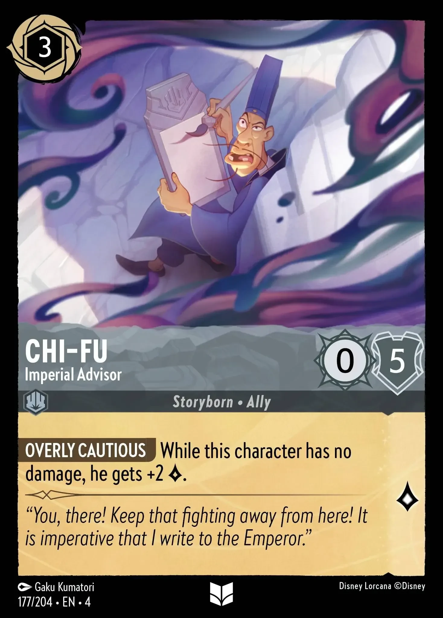 2024 Ursula's Return Chi-Fu - Imperial Advisor Uncommon #177 Uncommon card image