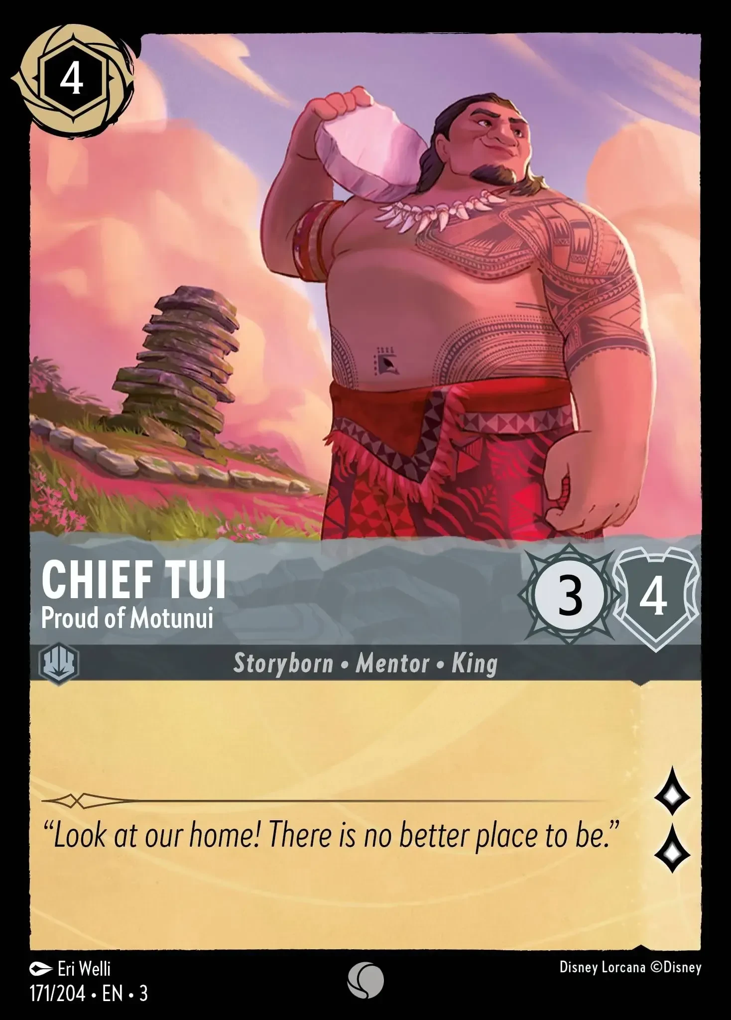 2024 Into the Inklands Chief Tui - Proud of Motunui #171 Common card image
