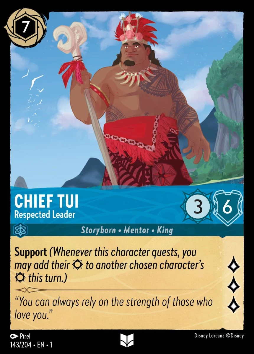 2023 The First Chapter Chief Tui - Respected Leader #143 Uncommon card image