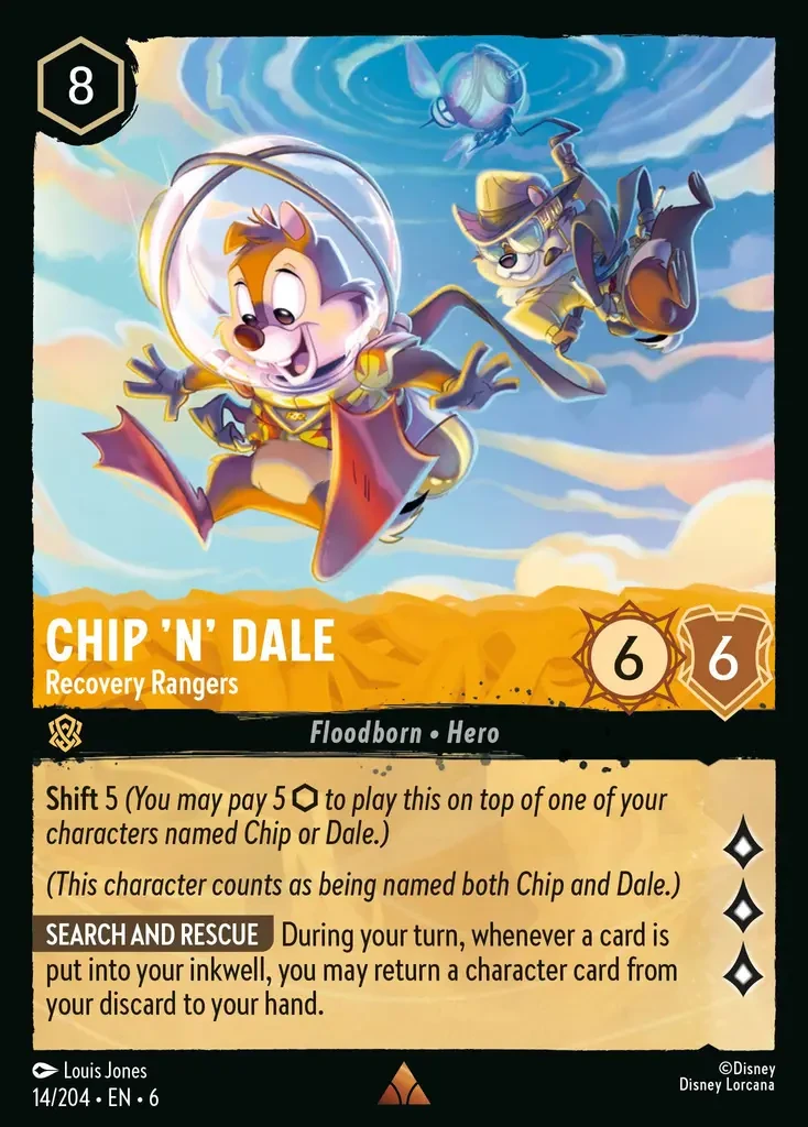 2024 Azurite Sea Chip 'n' Dale - Recovery Rangers #14 Rare card image
