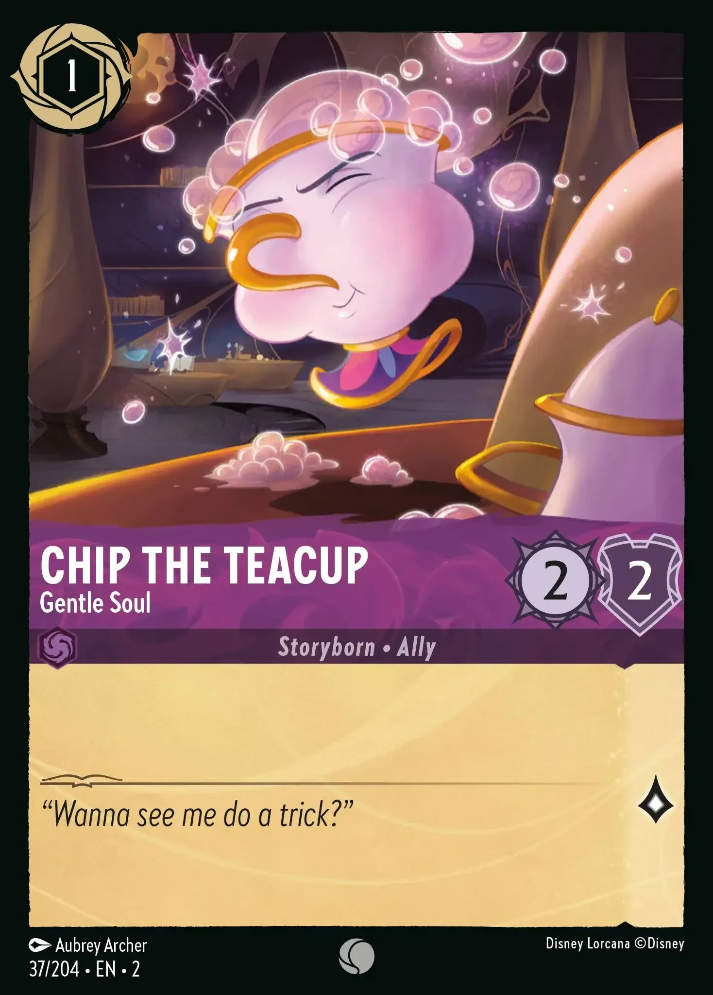 2023 Rise of The Floodborn Chip The Teacup - Gentle Soul #37 Common card image