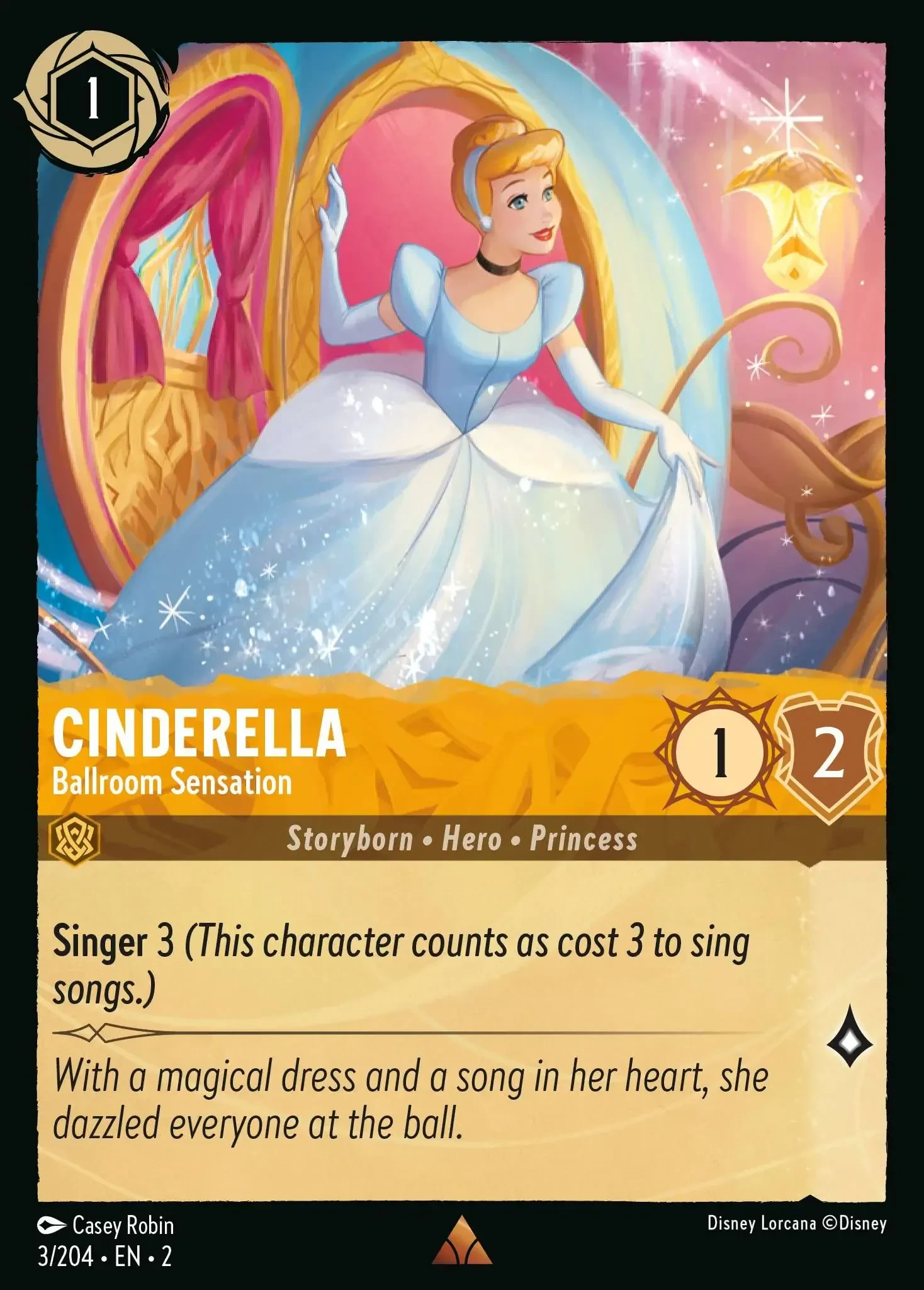 2023 Rise of The Floodborn Cinderella - Ballroom Sensation #3 Rare card image