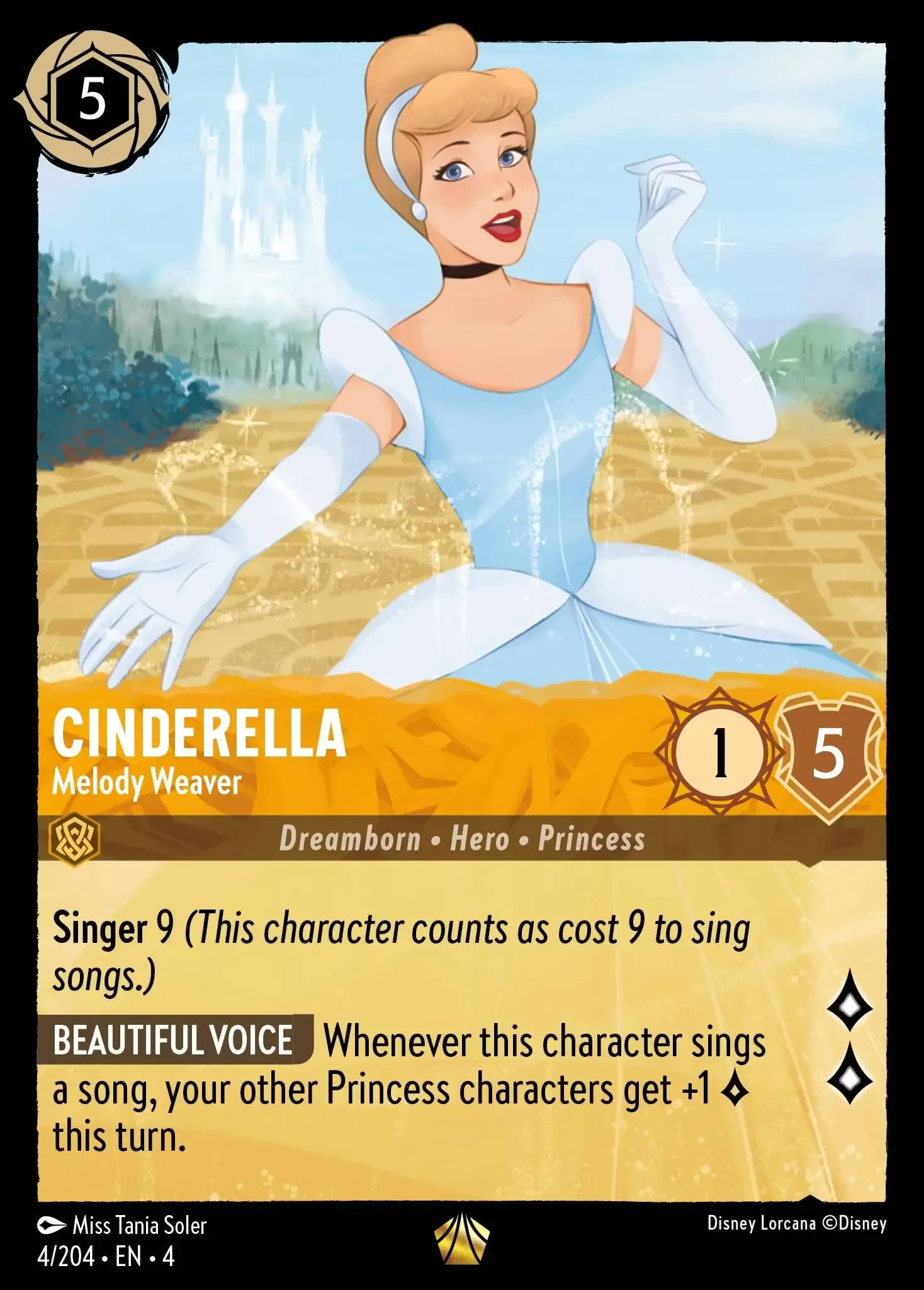 2024 Ursula's Return Cinderella - Melody Weaver [Foil] Legendary #4 Legendary card image