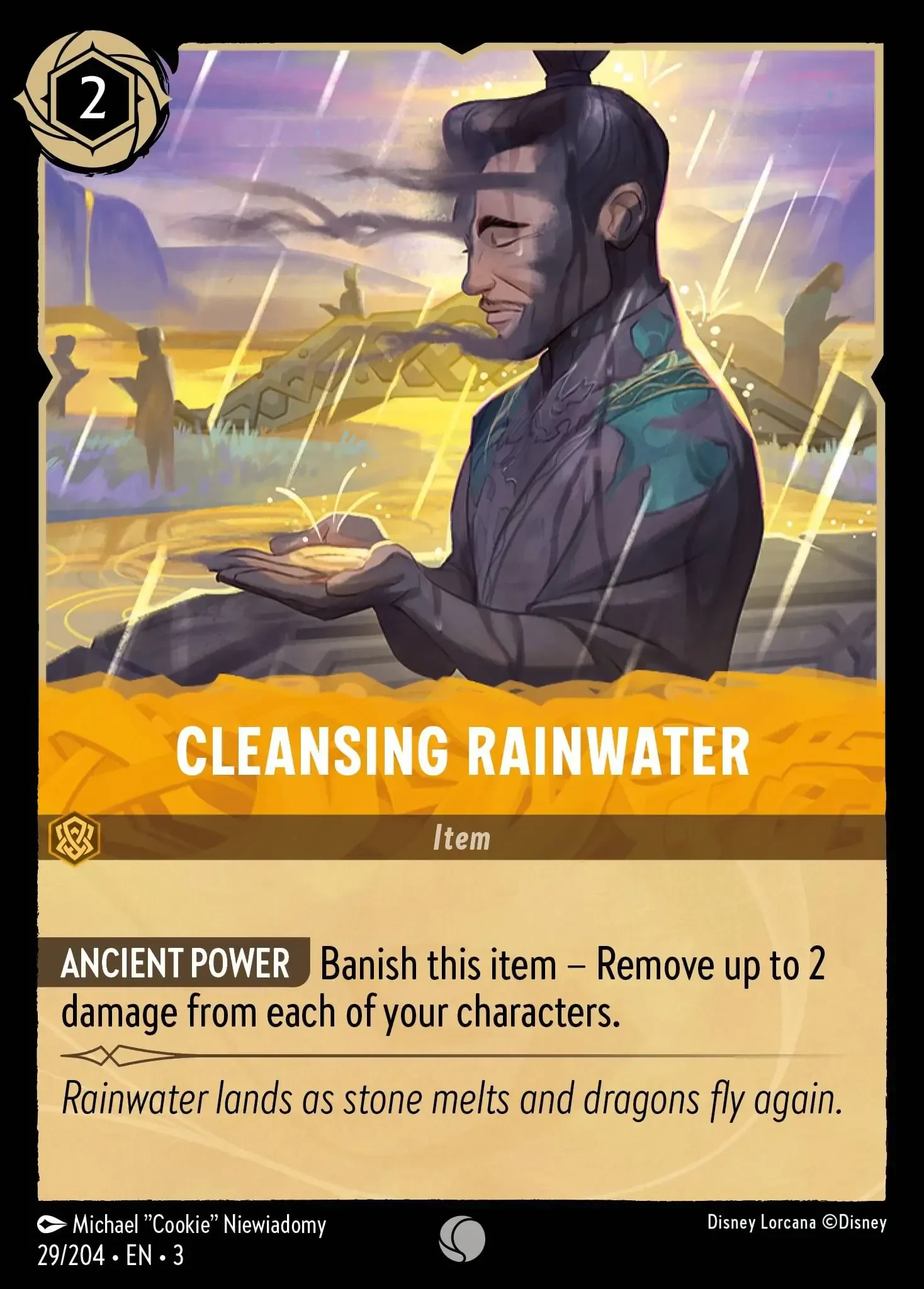 2024 Into the Inklands Cleansing Rainwater #29 Common card image