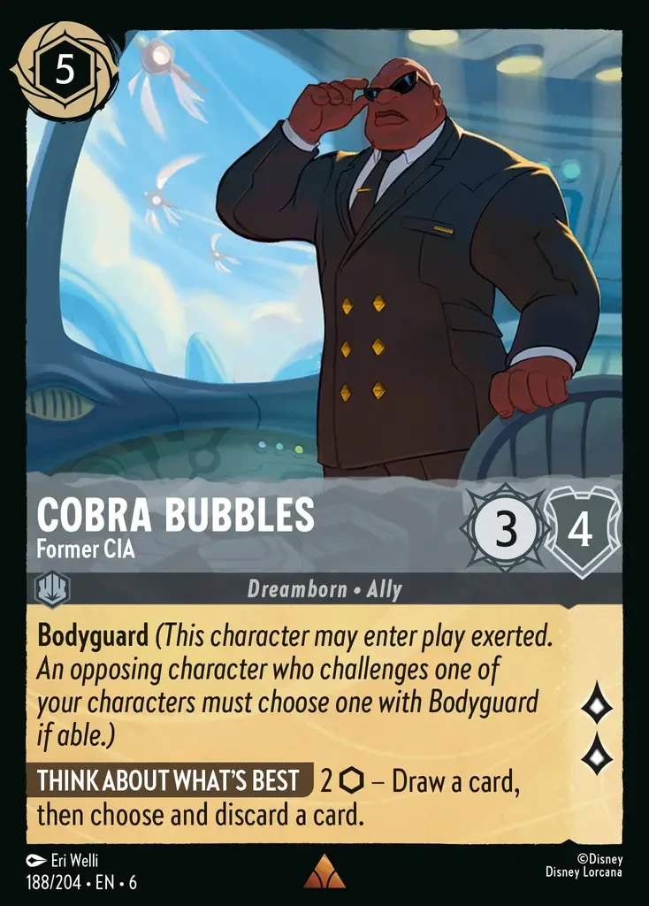 2024 Azurite Sea Cobra Bubbles - Former CIA #188 Rare card image