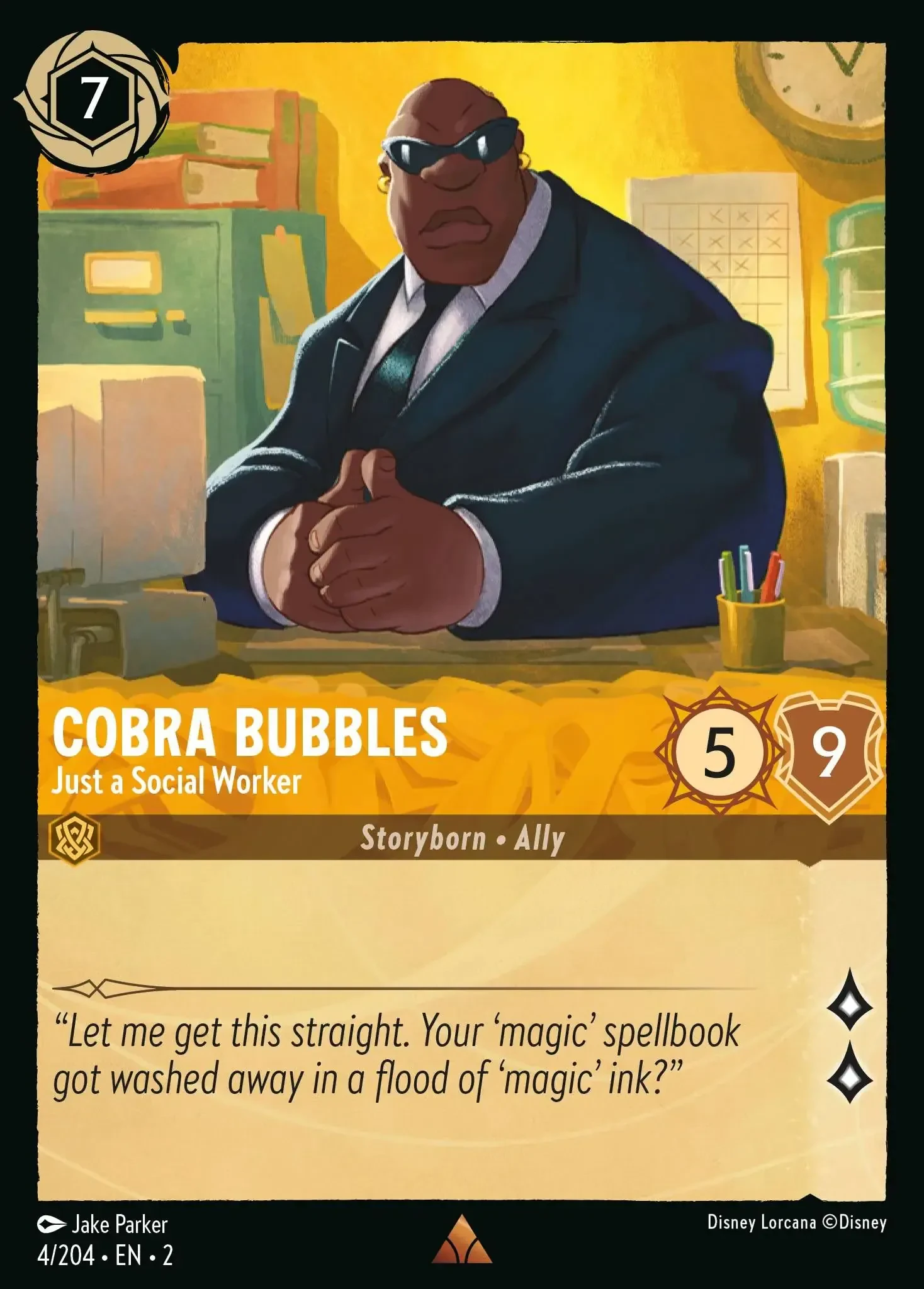 2023 Rise of The Floodborn Cobra Bubbles - Just a Social Worker #4 Rare card image