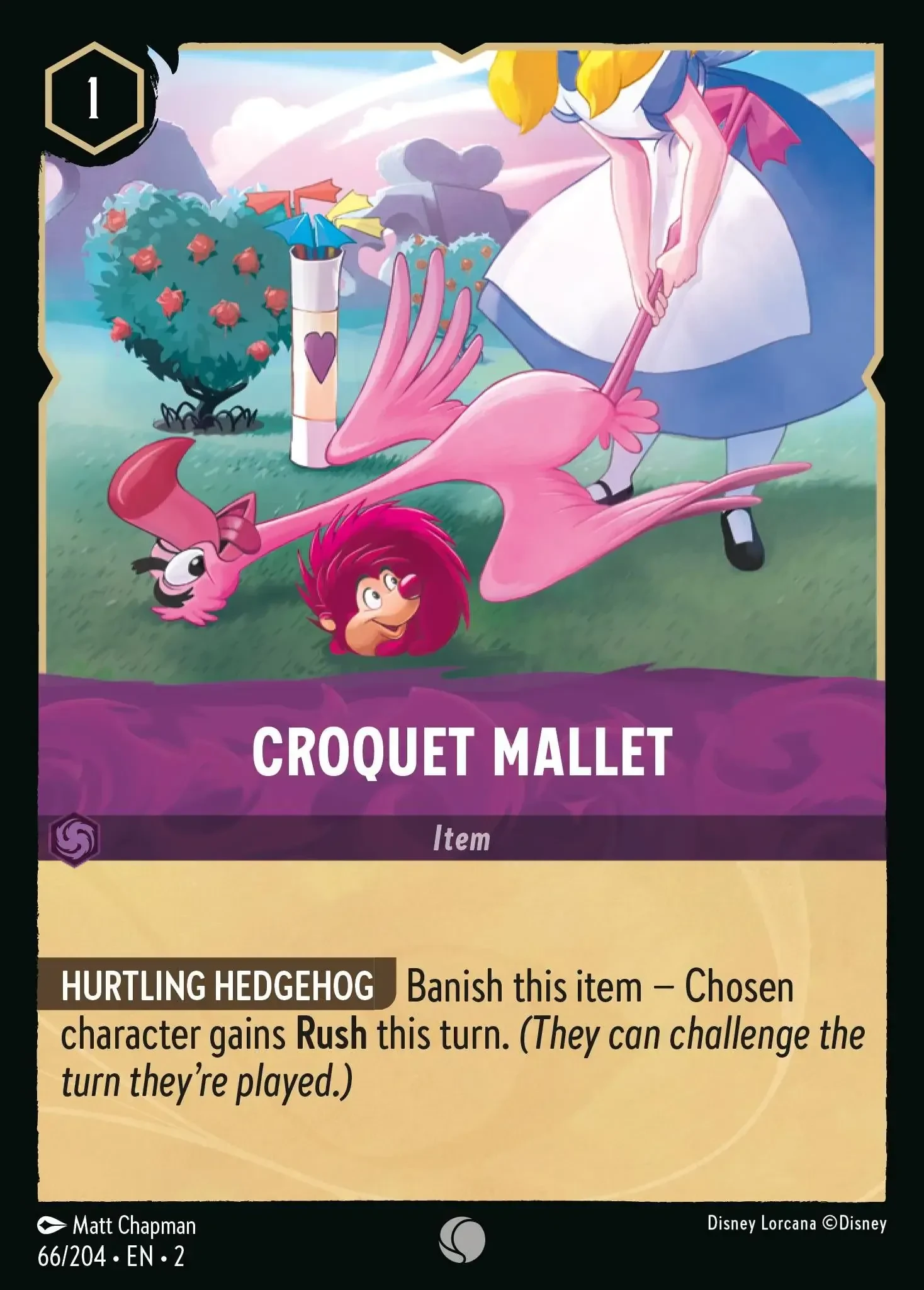 2023 Rise of The Floodborn Croquet Mallet #66 Common card image