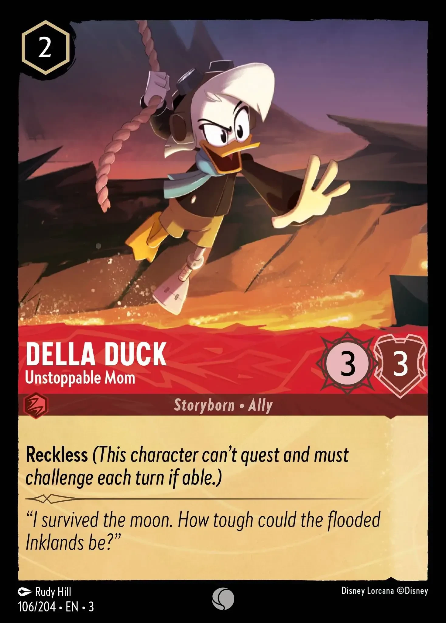 2024 Into the Inklands Della Duck - Unstoppable Mom #106 Common card image