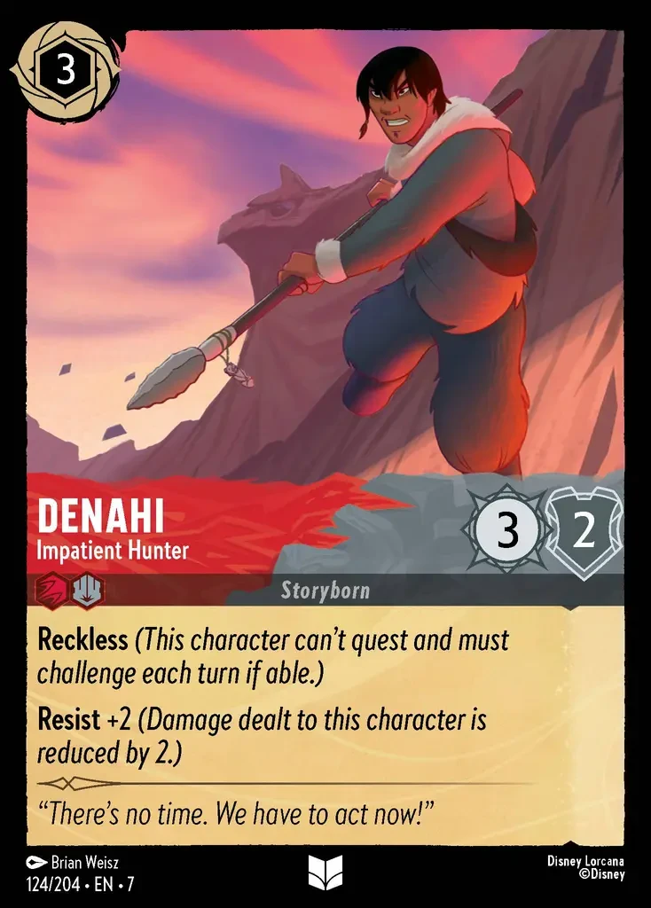 2025 Archazia's Island Denahi - Impatient Hunter #124 Uncommon card image