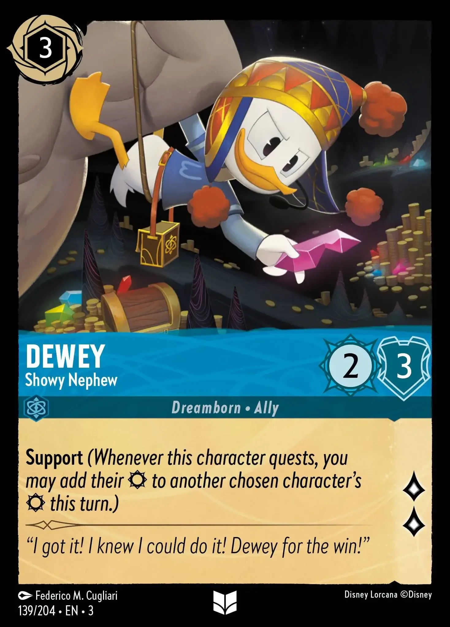 2024 Into the Inklands Dewey - Showy Nephew #139 Uncommon card image
