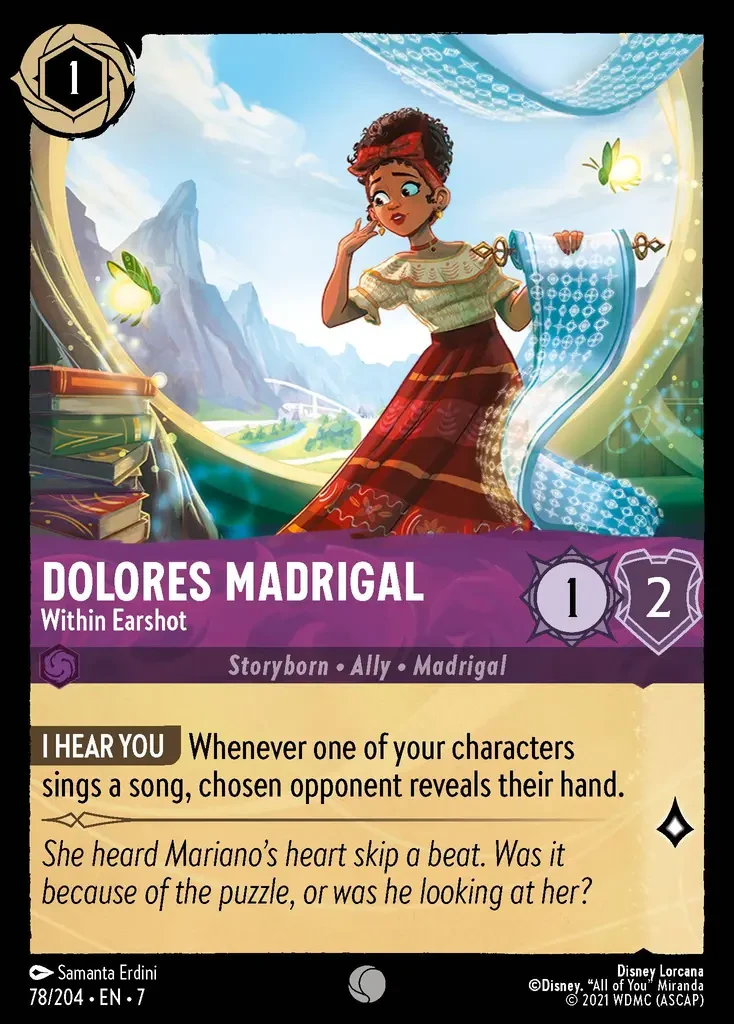 2025 Archazia's Island Dolores Madrigal - Within Earshot #78 Common card image
