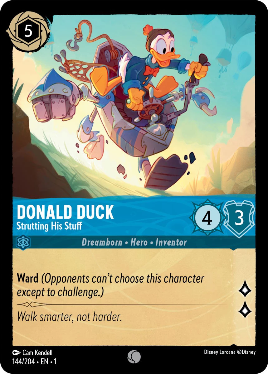 2023 The First Chapter Donald Duck - Strutting His Stuff #144 Common card image